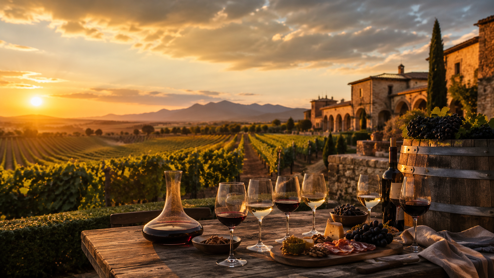 Spanish countryside estate where the NTC private wine expedition takes place